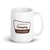 I'd rather be camping in the woods.