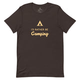 I'd rather be camping.