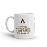 Camping without wine.