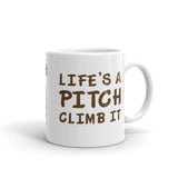 Life's a pitch. Climb it.